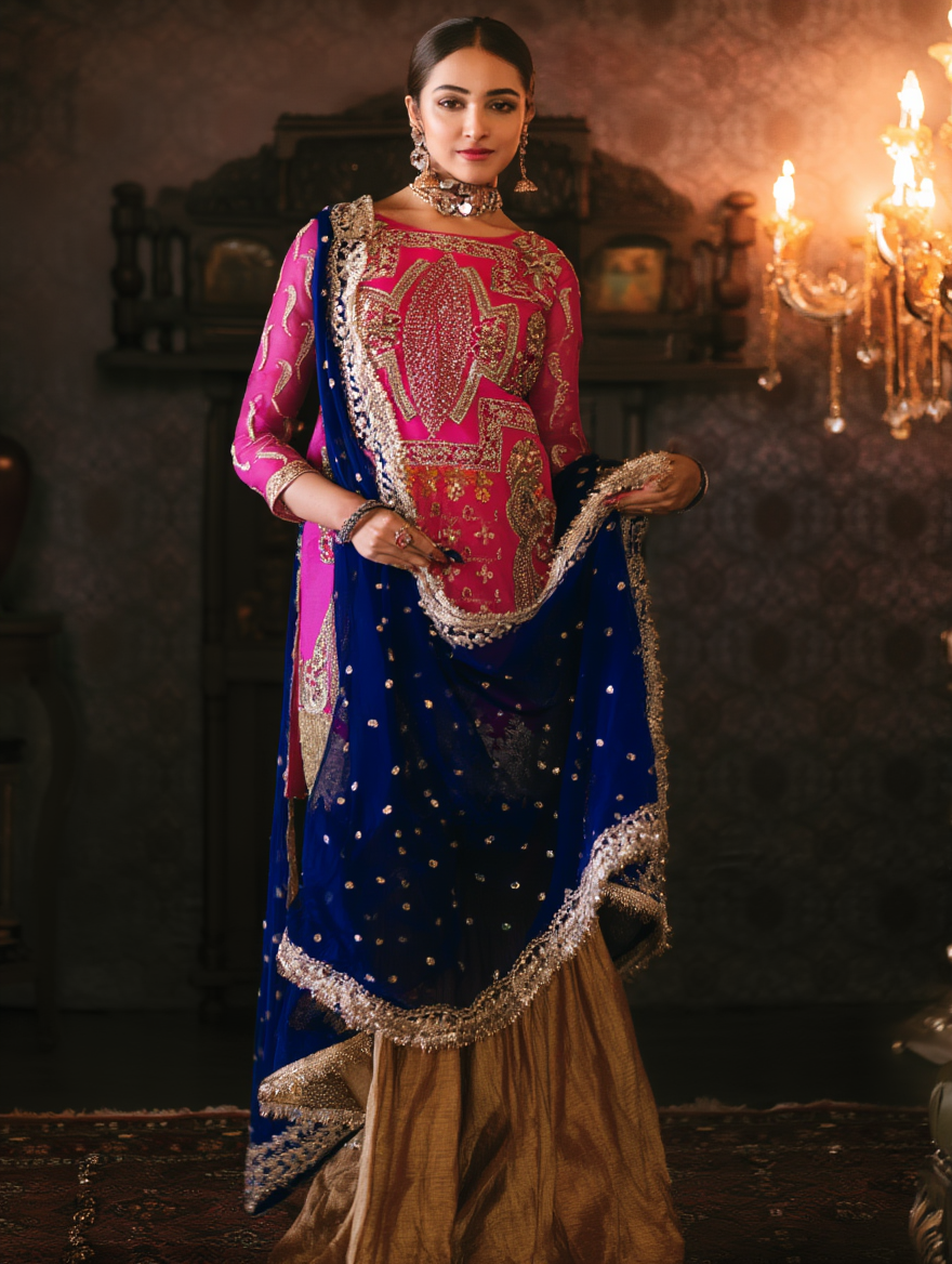 Embroidered Unstitched Fancy Lawn 3PC Suit – Replica