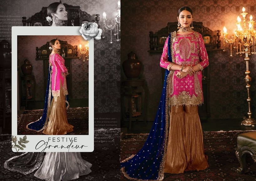 Embroidered Unstitched Fancy Lawn 3PC Suit – Replica