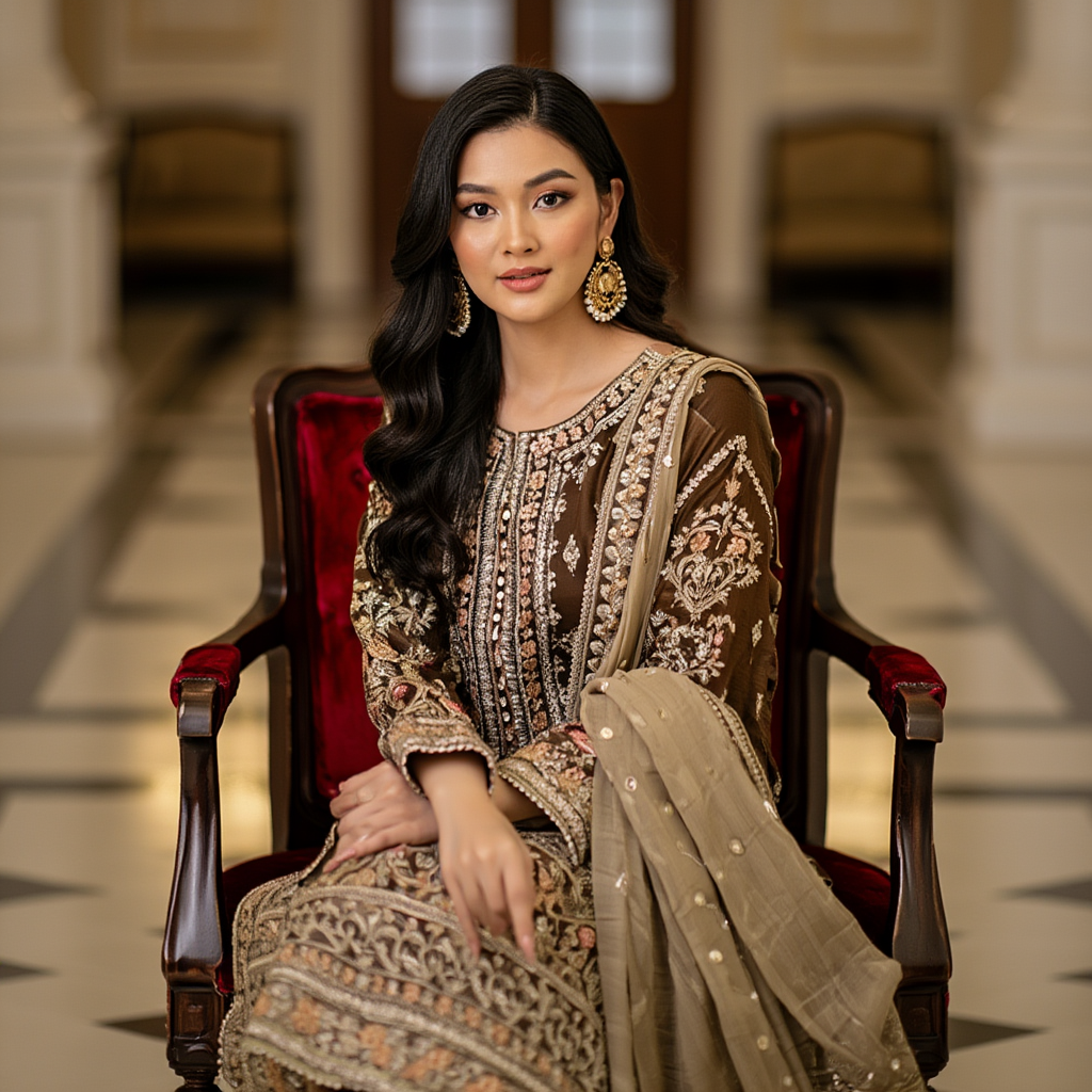Luxury Unstitched Palachi Suit | Premium Velvet Winter Collection